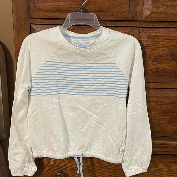 Southern Tide Tops - Southern Tide White Tee with Light Blue Graphic